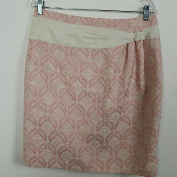 Antonio Melani Womens Skirt Pencil Cotton Belted - Picture 2 of 6